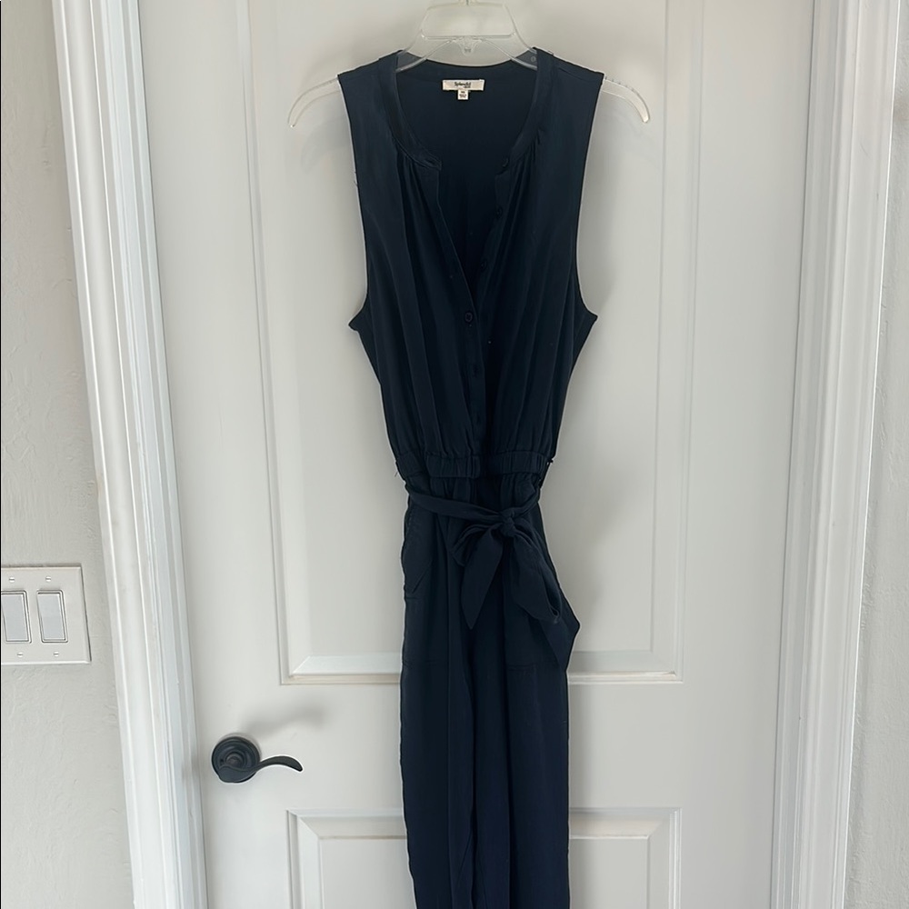 Splendid navy Sheath Dress Plunge Neckline Cocktail